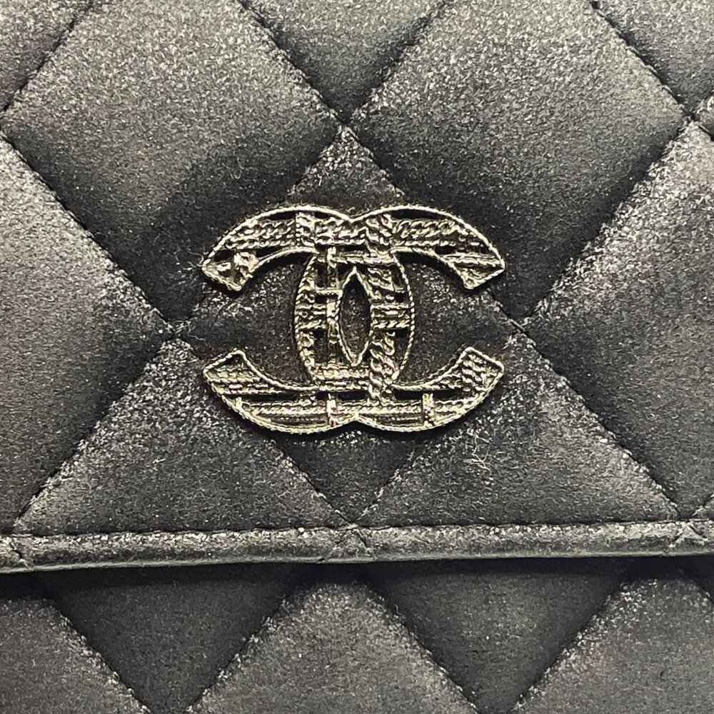 Chanel CC Wild Stitch Lambskin Wallet on Chain Shoulder Crossbody - Picture 4 of 10